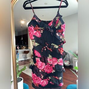 Fashion Nova Floral Strapless Dress